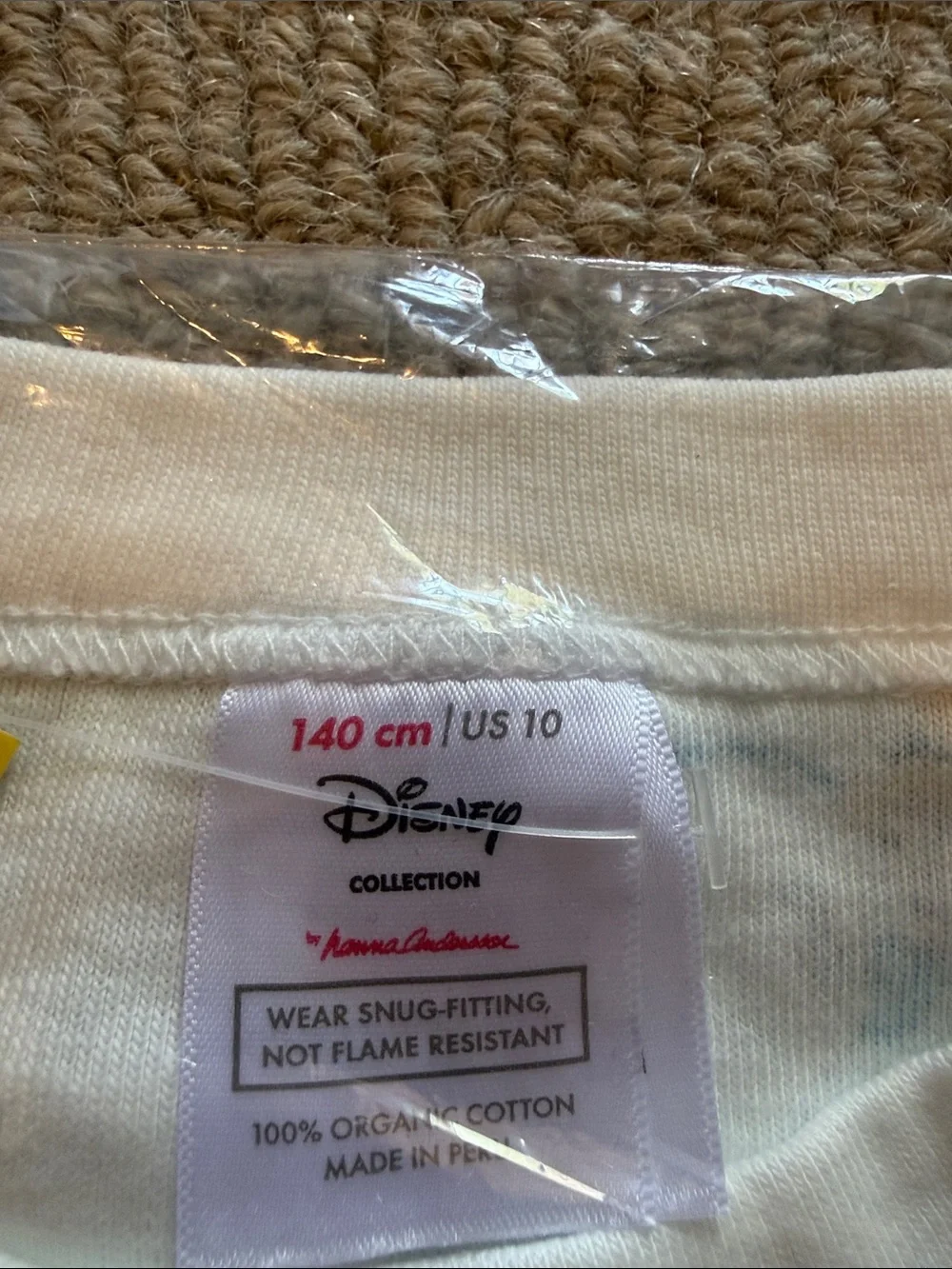 Hanna Andersson White Princess Heart Print Pajama Shirt Sleeve and Short Set